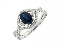 Anello Mirco Visconti Donna in Oro bianco Zaffiro MV100/Z - MV100/Z